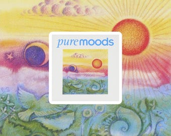 Pure Moods 3x3 Magnet | 90s Infomercial | Millennial Nostalgia | Tubular Bells