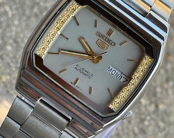 SEIKO 5 4206-5700 Silver Tank Shape Square Automatic Men's Watch