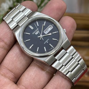 Vintage Original Seiko 5 Automatic Black Dial 6309 Men's Watch Japan