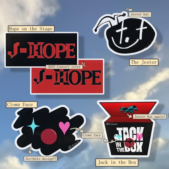 Jhope Hope on the Stage BTS Jack in the Box Stickers - Etsy