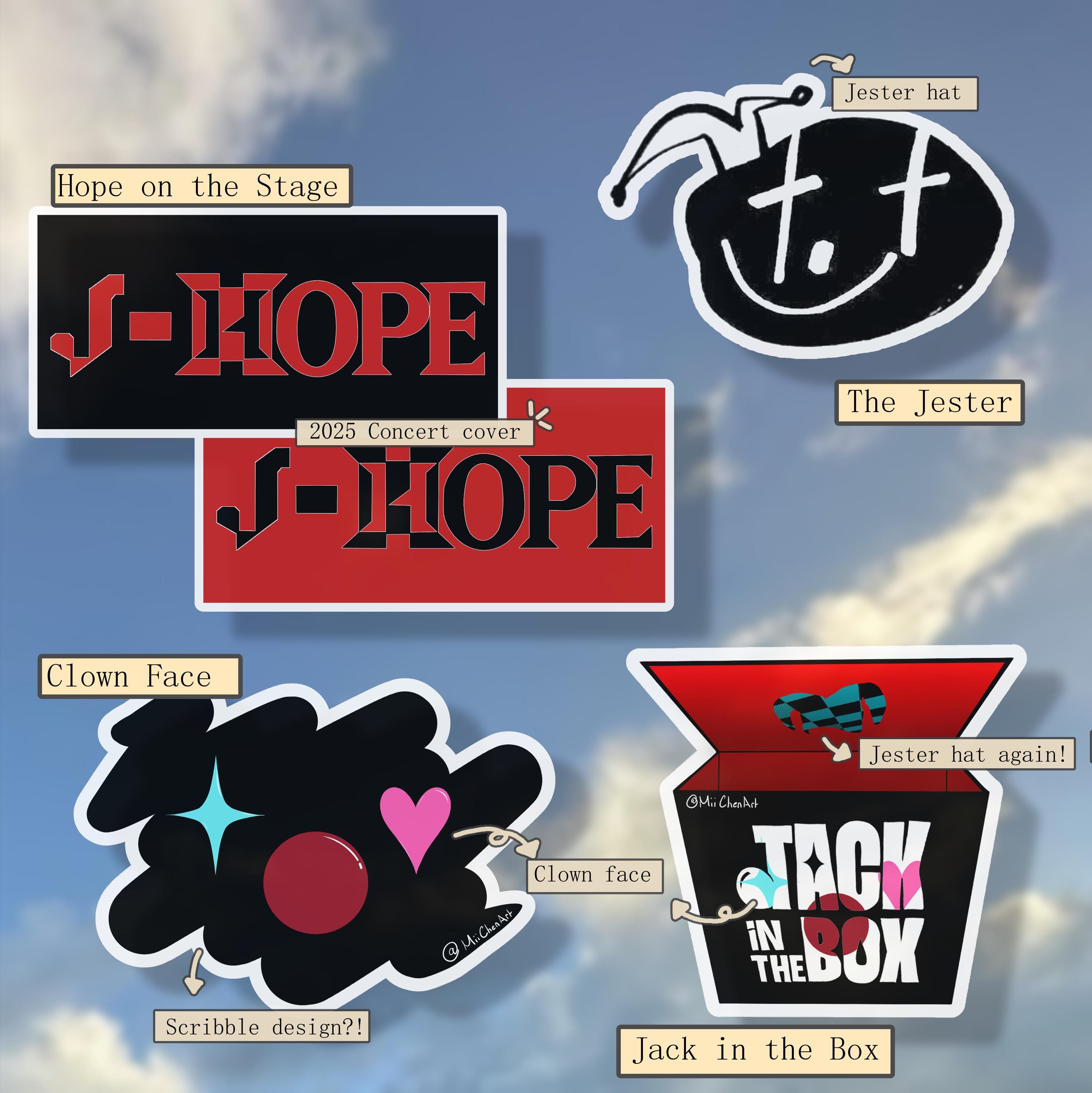 Jhope Hope on the Stage BTS Jack in the Box Stickers - Etsy