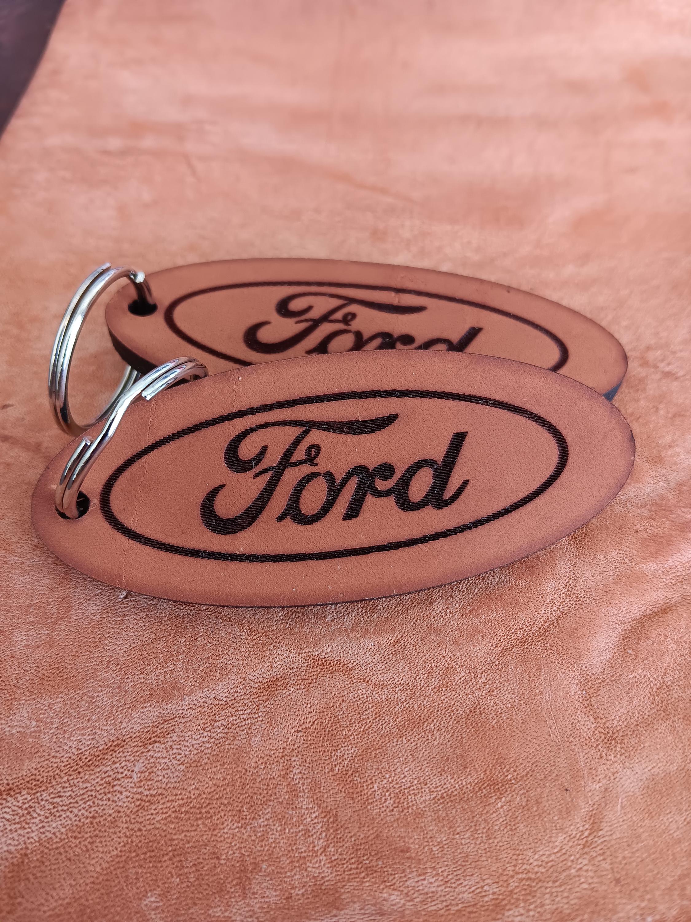 Ford, Leather Keychain, Keyring, Key organizer, His Her, Gift, Genuine Leather, EDC Keychain, minimalist