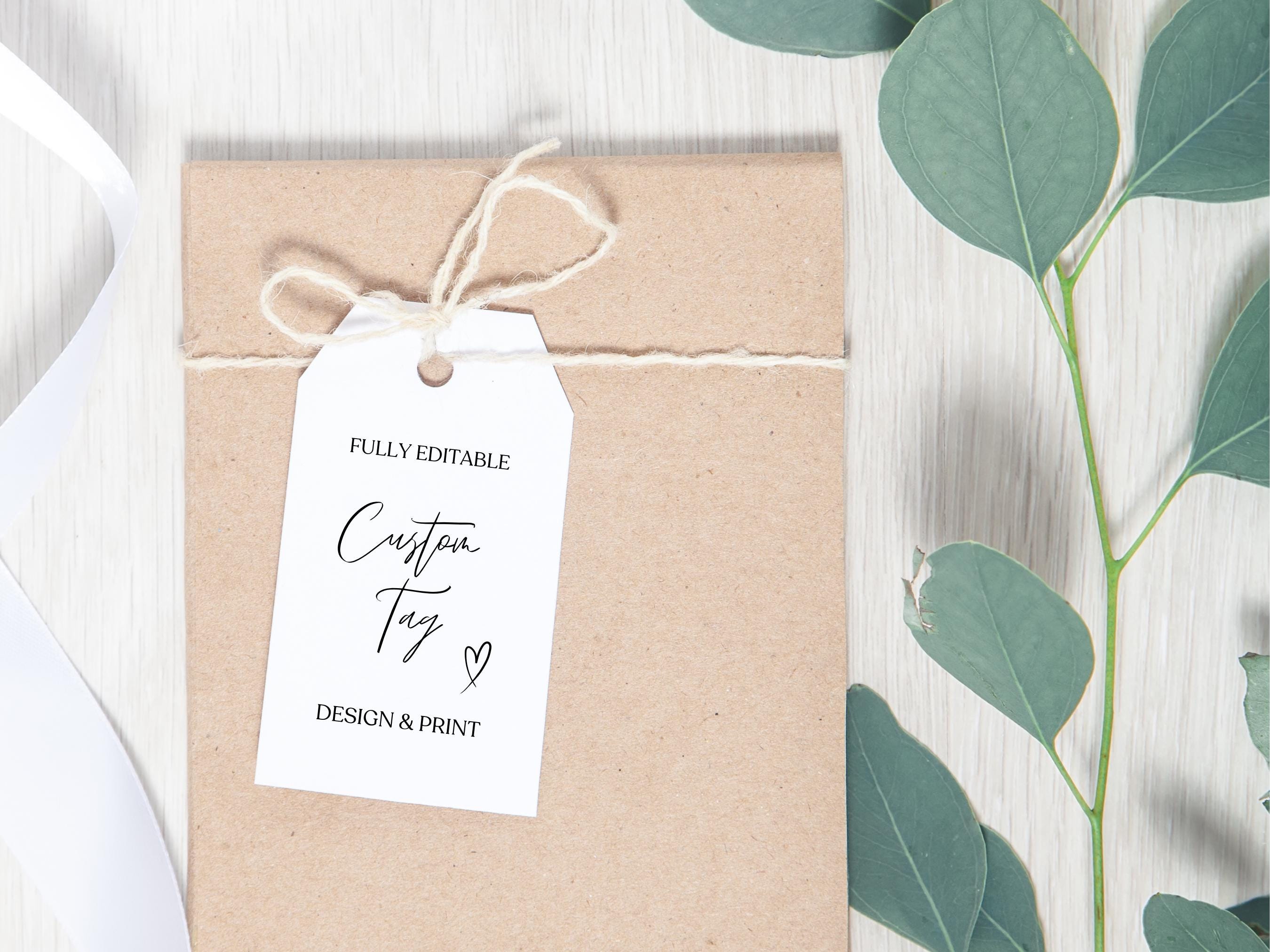 Editable Gift Tag Template / Personalized Gifts / Digital Template ...