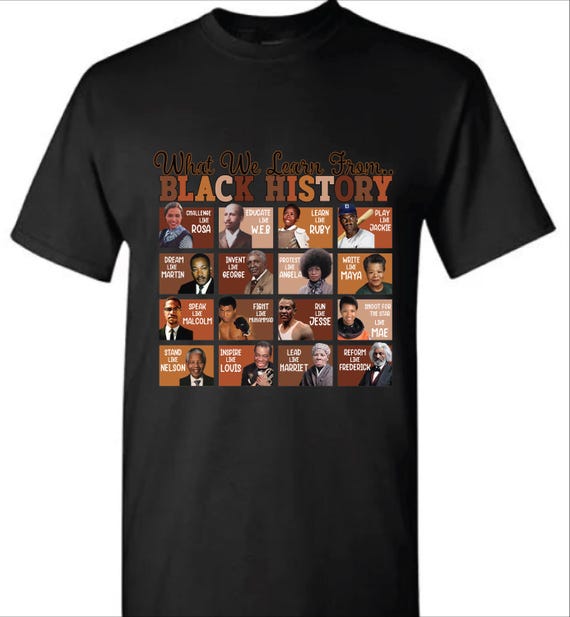 Learn from Black History Tshirt/Crew Sweatshirt (Unisex)