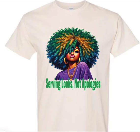 Afro Girlz SERVING LOOKS T-shirt (Unisex)