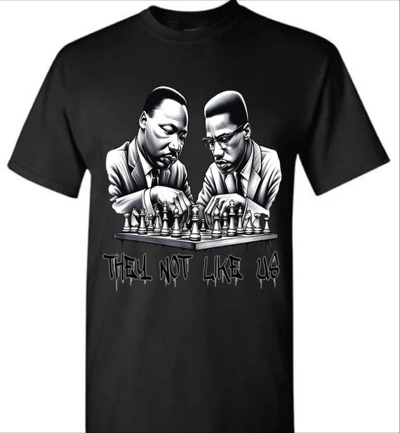 Martin Luther King Jr and Malcolm X  Tshirt/Crew Sweatshirt (Unisex)
