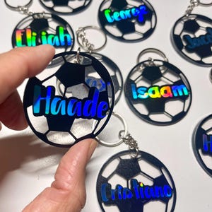 Llaveros de fútbol personalizados