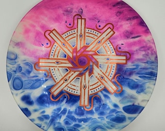 Driver de golf de calle Prodigy 500 FX-3 teñido a medida, 175 g, "Multicolored Mutiny"