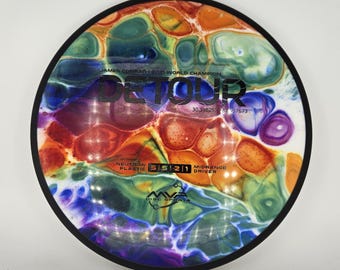 Driver de golf de disco de gama media MVP Neutron Detour teñido a medida, 174 g, "Party Paint"