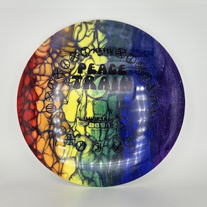 Custom Dyed Jester Discs Taffy Peace Train, 177g -  Disc Golf Midrange Driver - "Far Out"