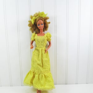 Vintage barbie new arrivals yellow dress