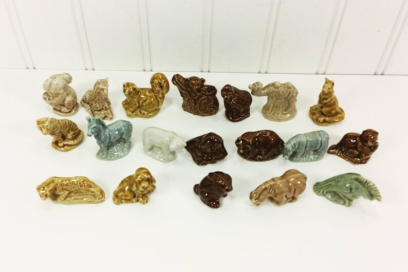 Wade Whimsies American Series 2 Set of 19 Red Rose Tea Animal Etsy