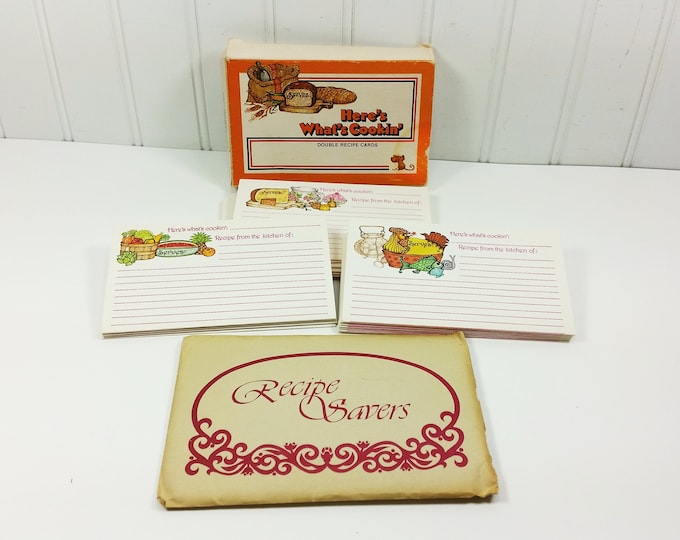Here's What's Cooking Current Recipe Cards Set of 19 Etsy