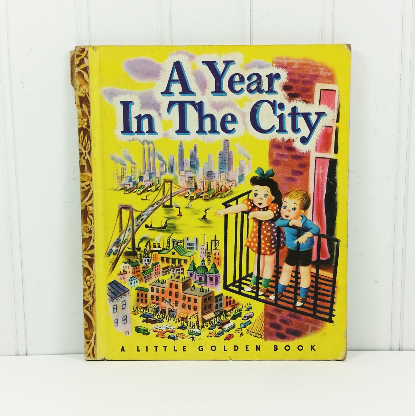 A Year in the City 1948 Little Golden Bank Street Book by picture