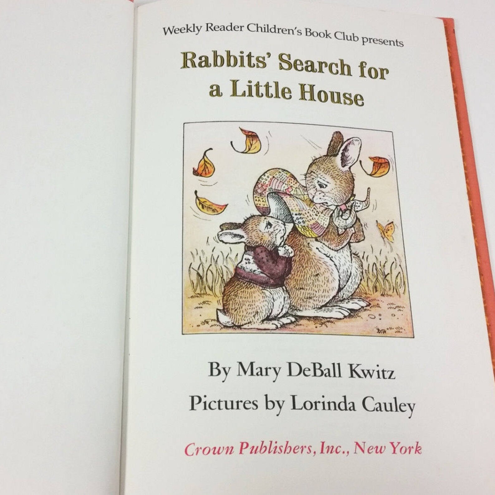 Rabbits Search for a Little House by Mary Deball Kwitz 1977 Etsy