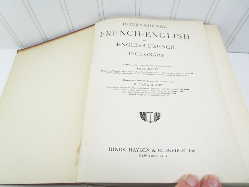 Englishfrench Dictionary International Français to Etsy