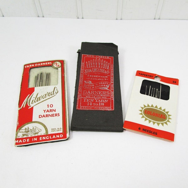 Size 22/24/26 - Twin Pointed Quick Stitch Tapestry Hand Needles