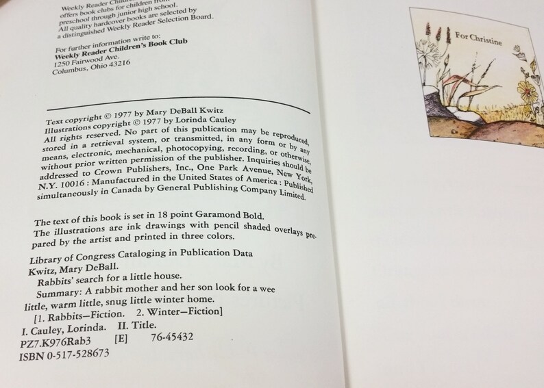 Rabbits Search for a Little House by Mary Deball Kwitz 1977 Etsy