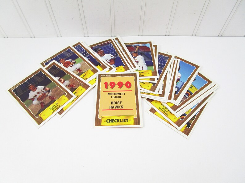 Boise Hawks Baseball Cards Complete 1990 Procards MLB Etsy