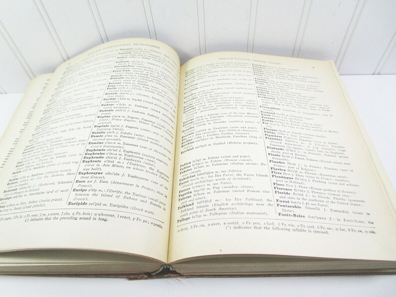 Englishfrench Dictionary International Français to Etsy