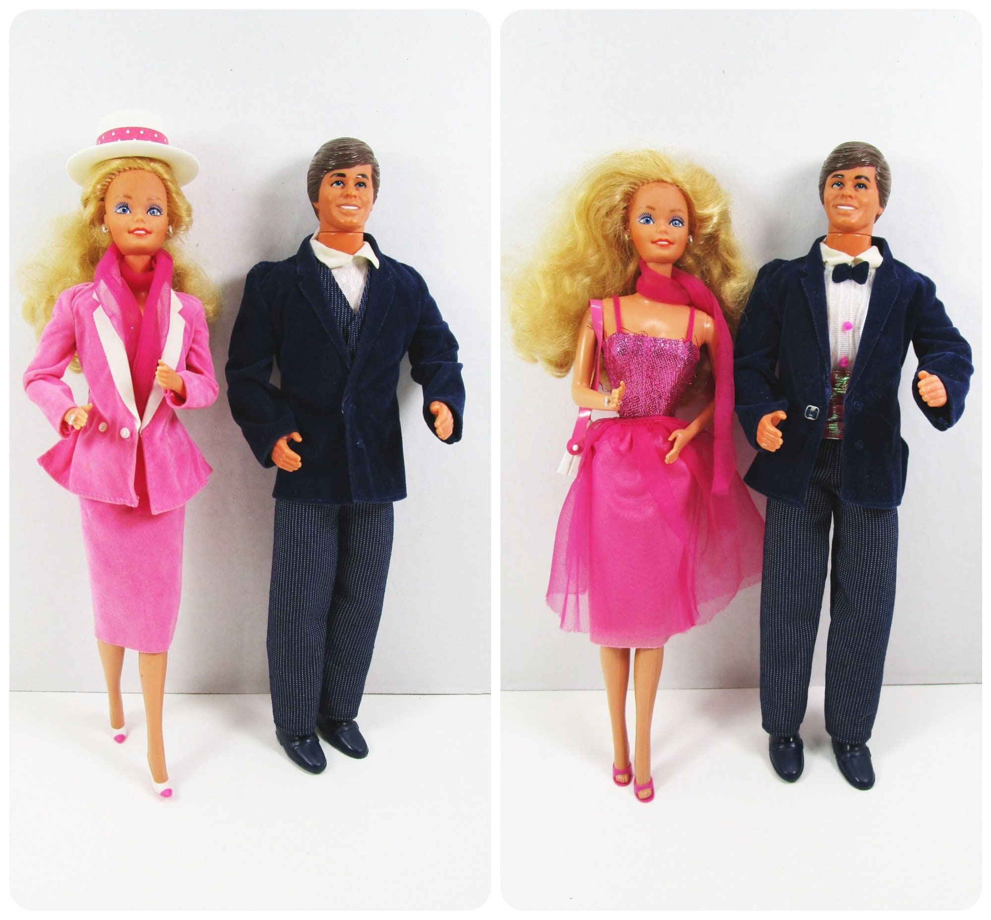 Day to Night Barbie and Ken, Original 1985 Mattel with Accessories