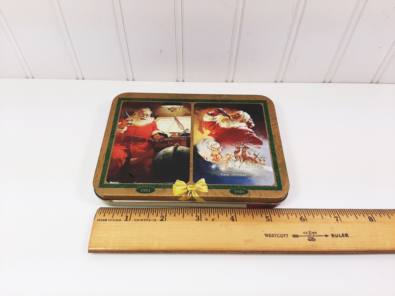 Coca Cola Santa Playing Cards In Tin 1949 Travel Refreshed Etsy