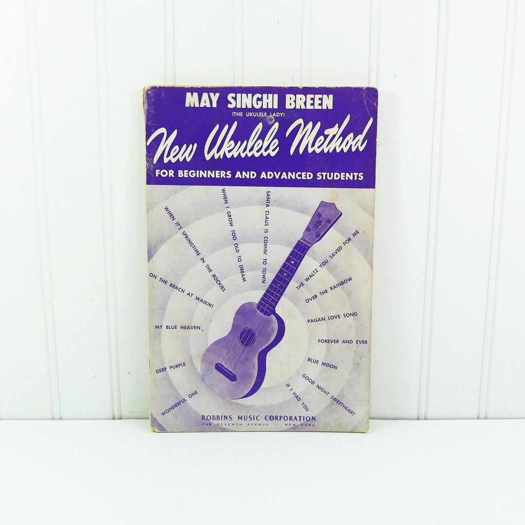 New Ukulele Method May Singhi Breen the Ukulele Lady 1950 Robbins Music