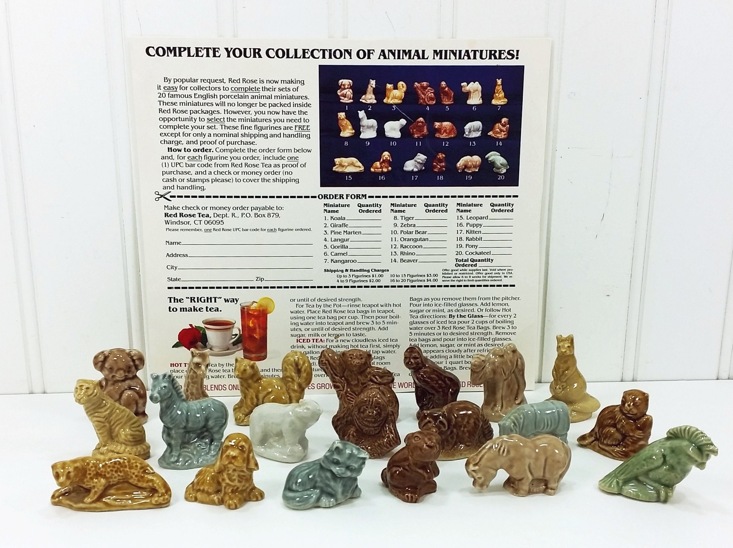 Red Rose Tea Figurines 2022