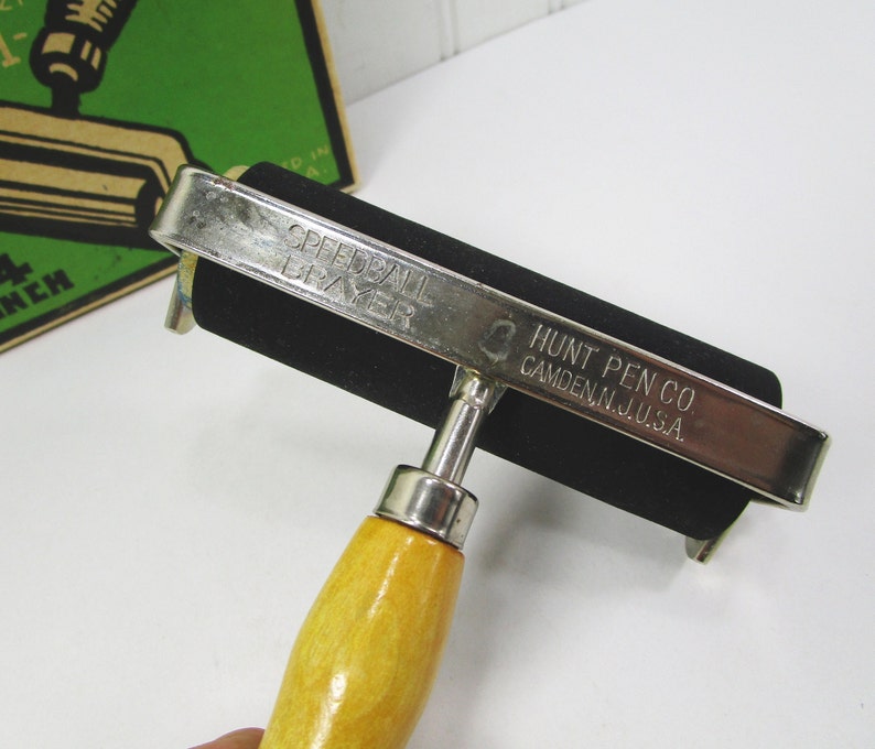 Speedball Brayer for Block Printing Vintage 4 Inch Roller No. Etsy
