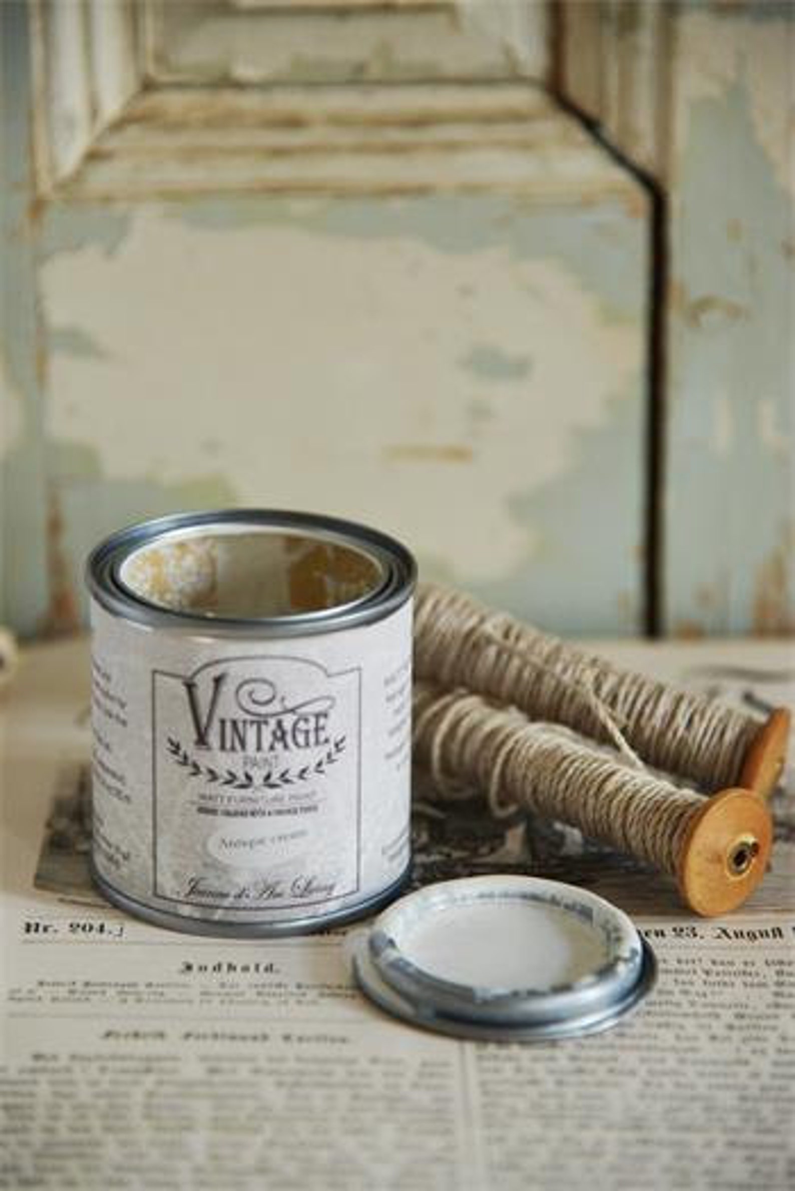Antique Cream Chalk Furniture Paint Large Size Can Etsy