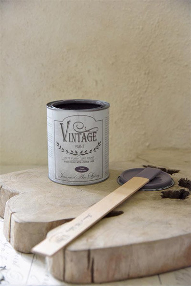 Dark Lavender Furniture Paint Natural Chalk Vegan Etsy