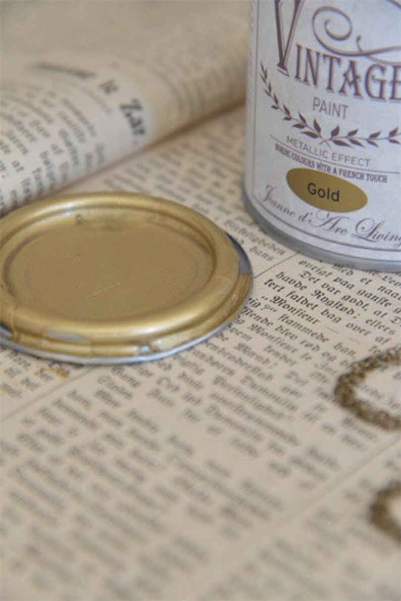 Metallic Gold Paint Natural Furniture Chalk Etsy