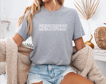 Camiseta de Kentucky, linda prenda de Kentucky, regalo del estado de Kentucky, ropa clásica vintage de Kentucky, camiseta patriótica, camiseta de moda