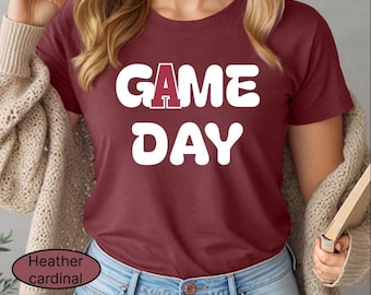 Camiseta de fútbol vintage de Alabama, camiseta Roll Tide de la Universidad de Alabama, camiseta de fútbol de Alabama para mujer, camiseta estética Roll Tide
