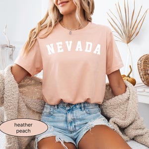 Nevada T-shirt, aesthetic Nevada Tshirt, Nevada Gift, Men&#39;s Tshirt, Women&#39;s Tshirt, vintage Las Vegas shirt, Nevada crewneck Tee