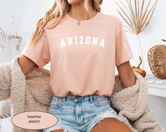 Arizona T-shirt, Vintage Arizona T shirt, Arizona gift, Men&#39;s, Women&#39;s, aesthetic Arizona shirt, Arizona crewneck tee