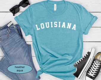 Louisisana T-shirt, aesthetic Louisiana Tshirt, Louisiana Gift, Men's, Women's vintage Louisiana shirt, Louisiana crewneck Tee