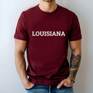 Louisiana T-shirt, Louisiana Apparel, Men&#39;s T-shirt, Women&#39;s T-shirt, Gift, Home, Vacation, Patriotic, Unisex T-shirt, Louisiana