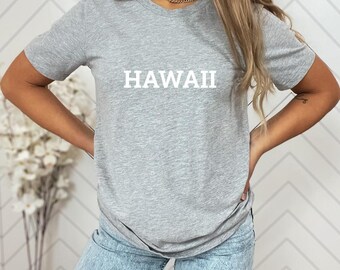 Camiseta de Hawái, ropa de Hawái, camiseta de hombre, camiseta de mujer, regalo, hogar, vacaciones, patriótico, camiseta unisex, Hawái