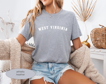 West Virginia T-shirt, aesthetic West Virginia Tshirt, West Virginia Gift, Men&#39;s Tshirt, Women&#39;s Tshirt, vintage West Virginia crewneck Tee