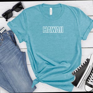 Hawaii T-shirt, cute Hawaii apparel, state of Hawaii gift, classic vintage Hawaii clothing, patriotic T-shirt, Trendy Tee