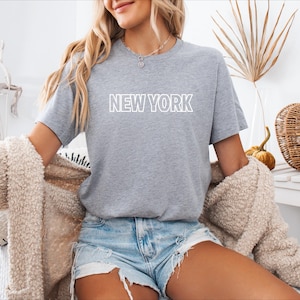 New York T-Shirt, süße New Yorker Kleidung, Bundesstaat New York Geschenk, klassische Vintage New Yorker Kleidung, patriotisches T-Shirt, trendiges T-Shirt