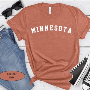 Minnesota T-Shirt, ästhetisches Minnesota Tshirt, Minnesota Geschenk, Herren-T-Shirt, Damen-T-Shirt, Vintage Minnesota-Shirt, Minnesota-T-Shirt mit Rundhalsausschnitt