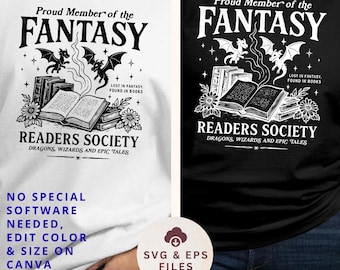 Fantasy Readers SVG PNG, Fantasy Book Lovers Png Design, Dark Romance Vintage Girlie Bookish Dragon Romantasy, The Tortured Readers