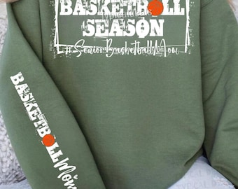 Senior Basketball Mom SVG: Last Season PNG Design (Digital Download)