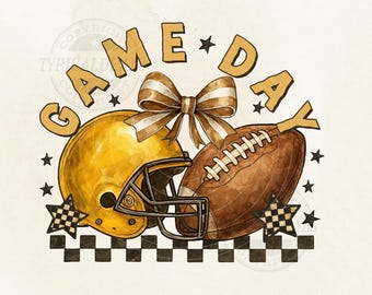 Football Game Day PNG, Retro Football shirt Png, Football bundle png, Retro Checkered Game Day Png Coquette Bow Football png, Football mom