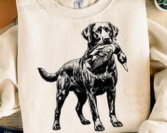 Labrador Hunting Dog SVG PNG: Hunting Dog Sublimation (Digital Download)