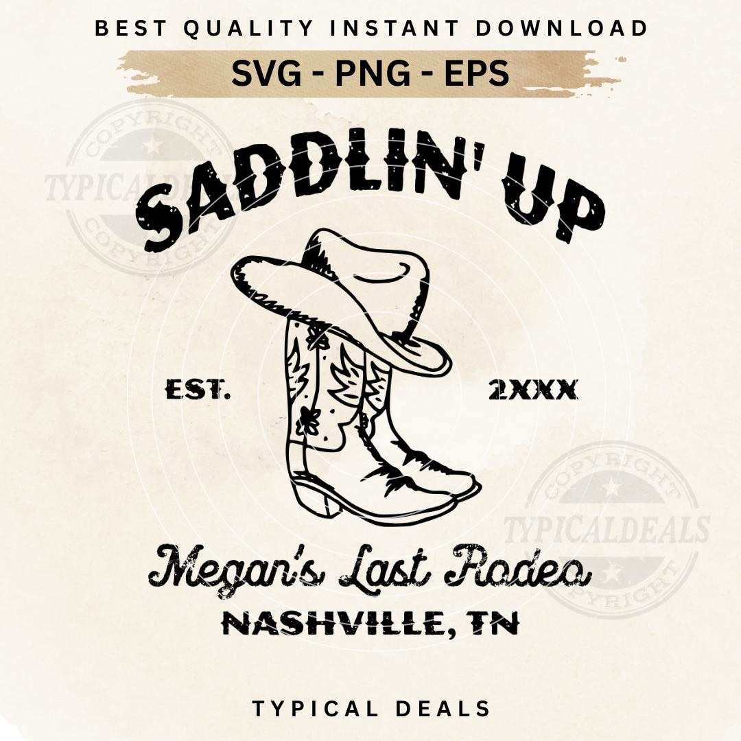 Last Rodeo Bachelorette SVG Template SVG, Country Nashville Cowgirl ...