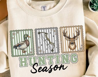 Hunting Season PNG: Preppy Camo Duck Bow Deer Hunting Sublimation (Digital Download)