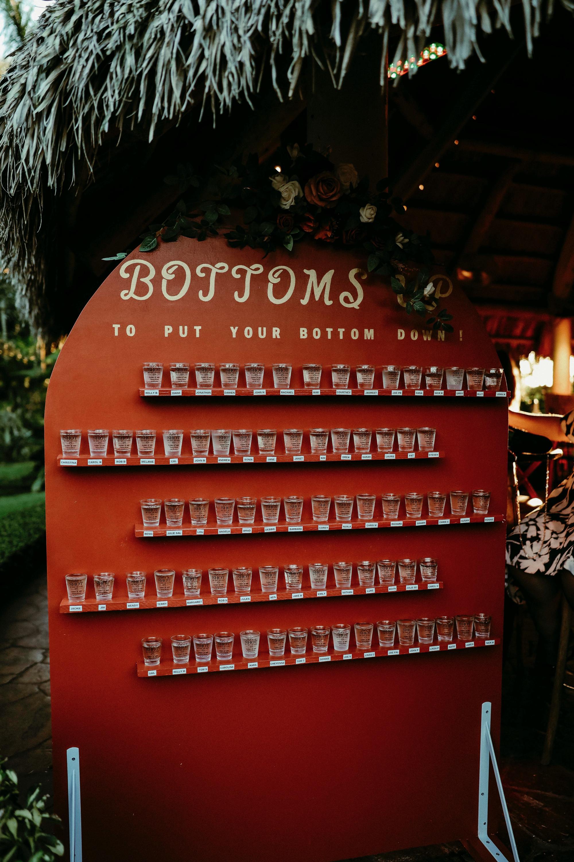 Seating Shot Wall for Wedding Etsy